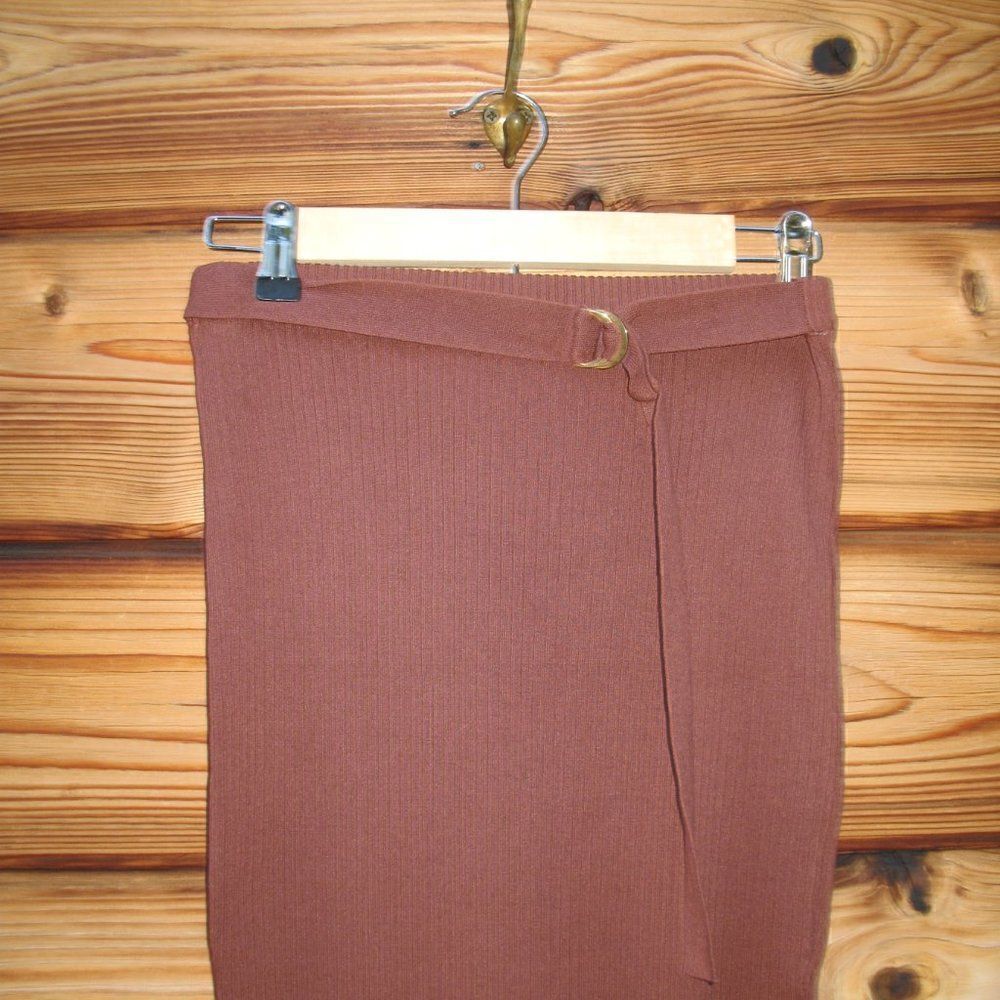 Naked Wardrobe Ribbed Body Con Midi Skirt - Picture 4 of 8